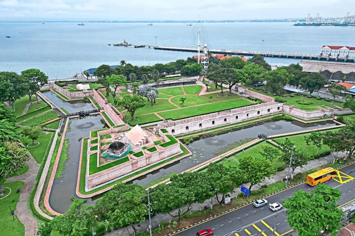 Fort Cornwallis aerial view
