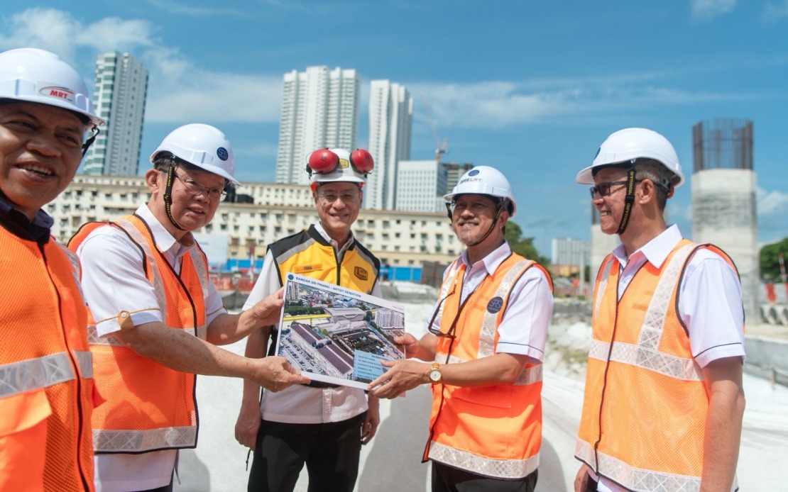 Mutiara Line LRT Stations Take Shape As Construction Intensifies